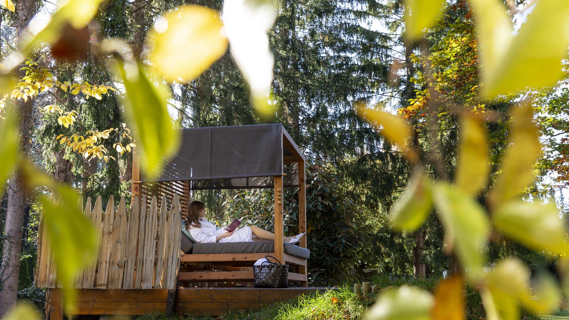 Privacy at our Parkhotel Spa: forest lounges